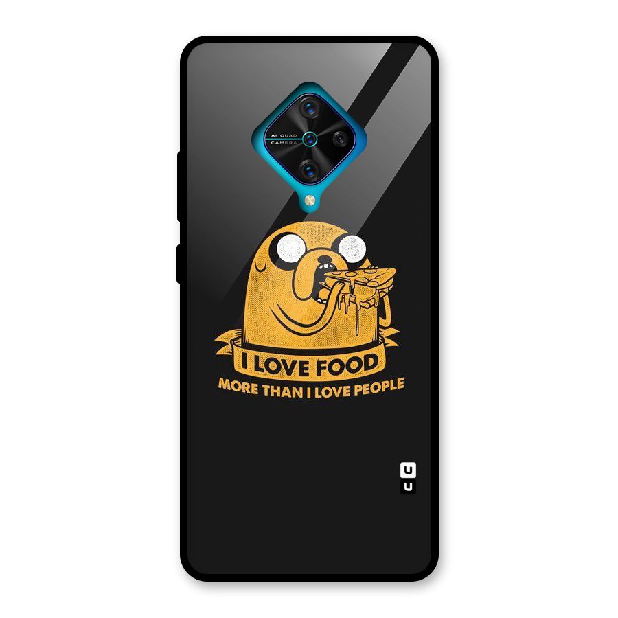 Love Food Glass Back Case for Vivo S1 Pro