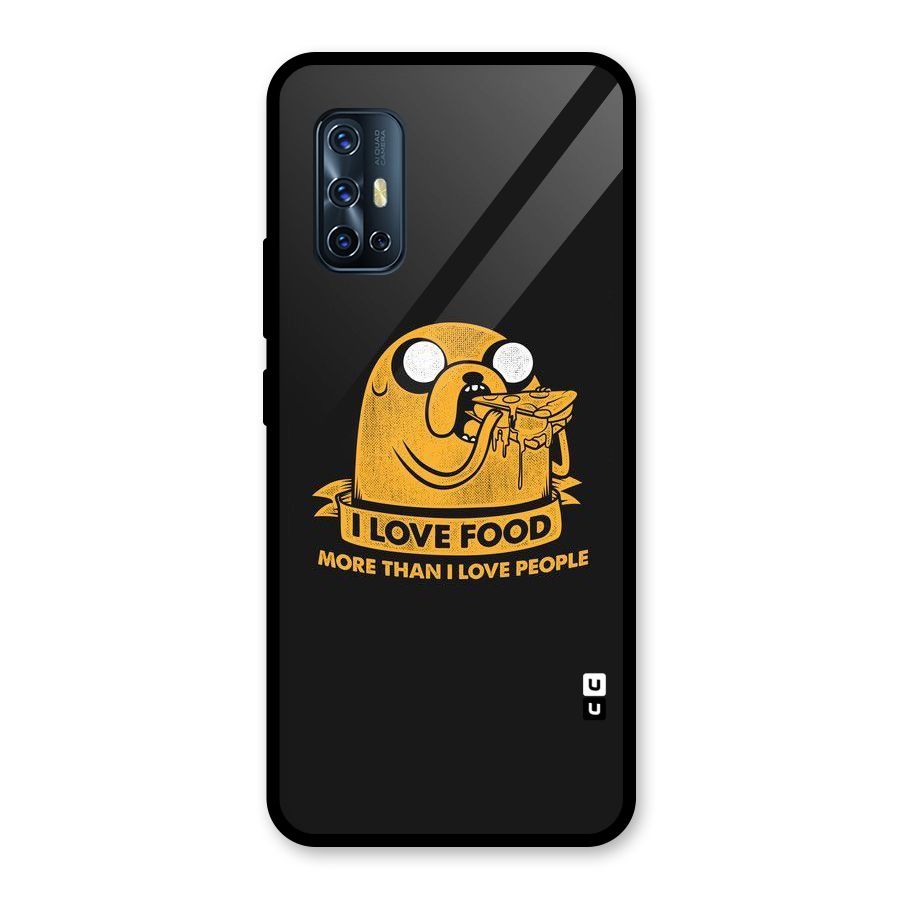Love Food Glass Back Case for Vivo V17