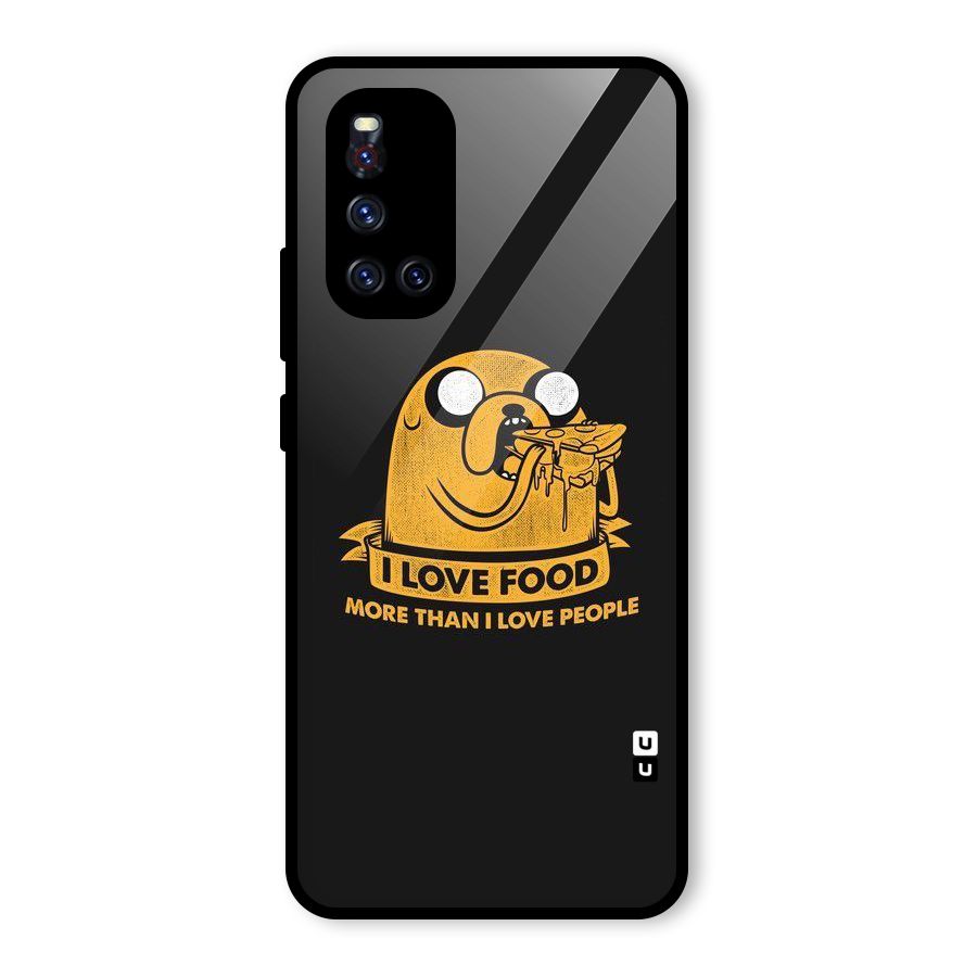 Love Food Glass Back Case for Vivo V19