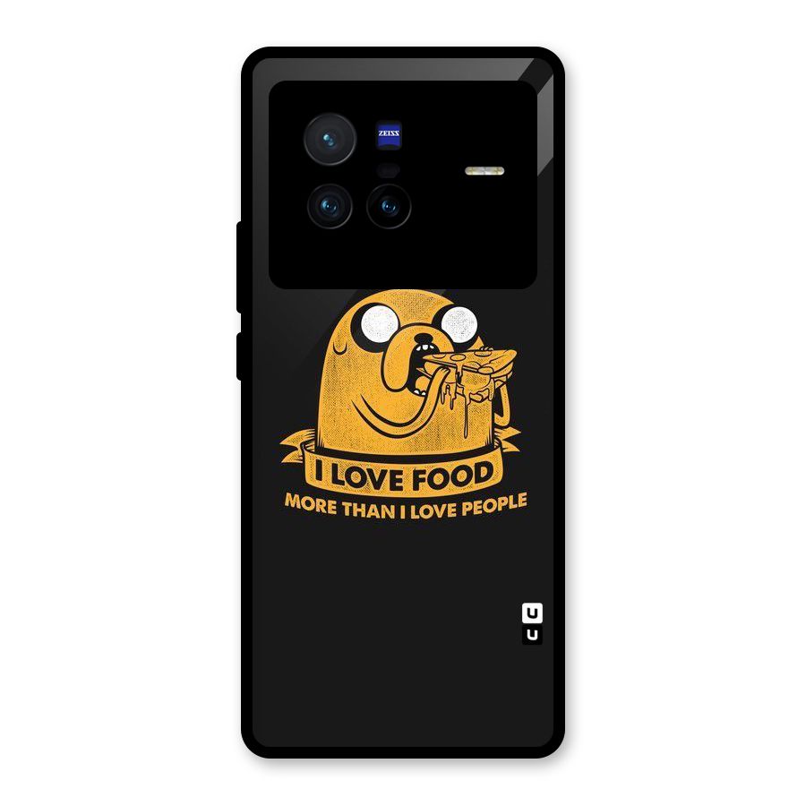 Love Food Glass Back Case for Vivo X80