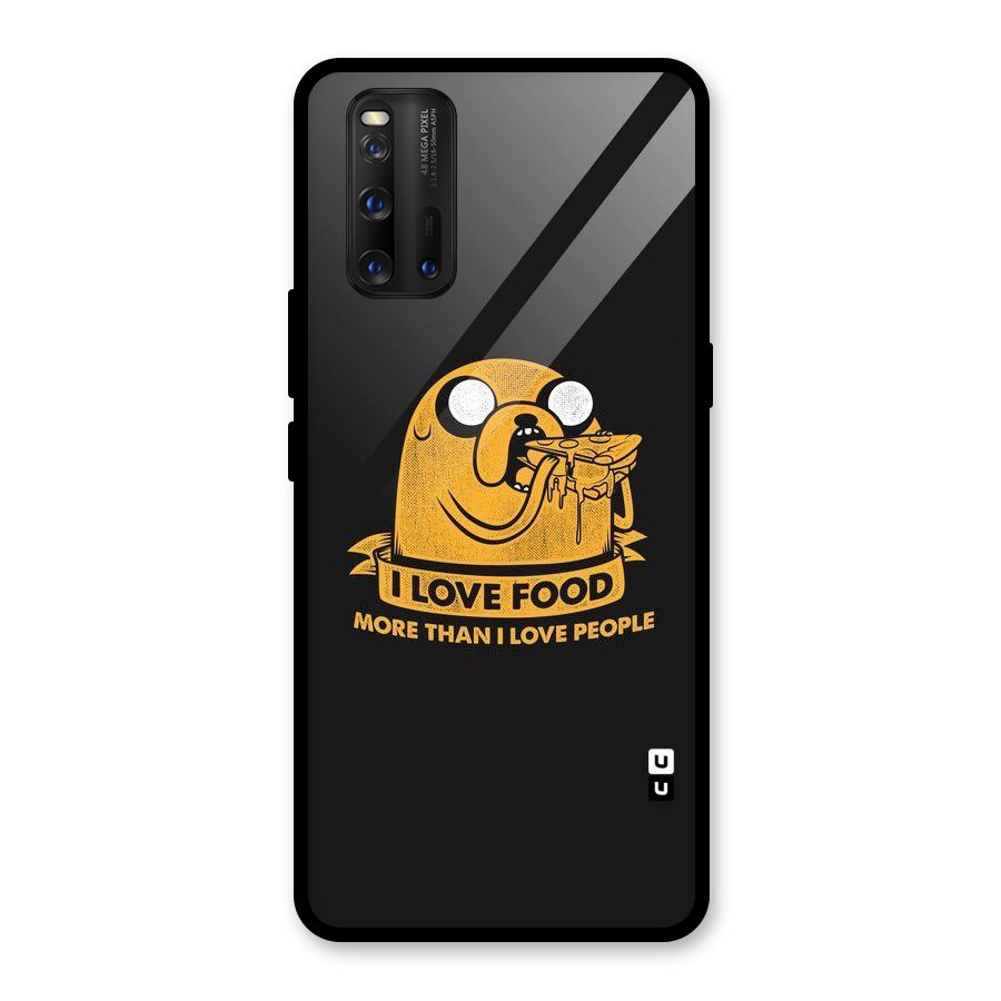Love Food Glass Back Case for Vivo iQOO 3