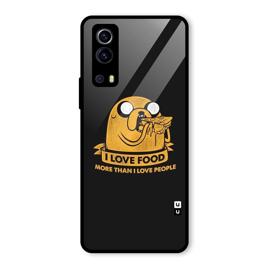 Love Food Glass Back Case for Vivo iQOO Z3