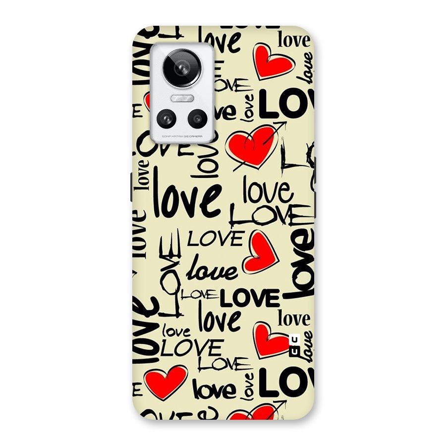 Love Hearts Pattern Back Case for Realme GT Neo 3