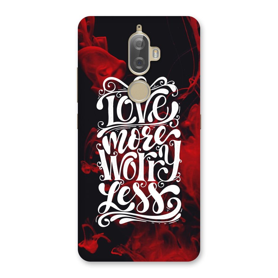 Love More Worry Less Back Case for Lenovo K8 Plus