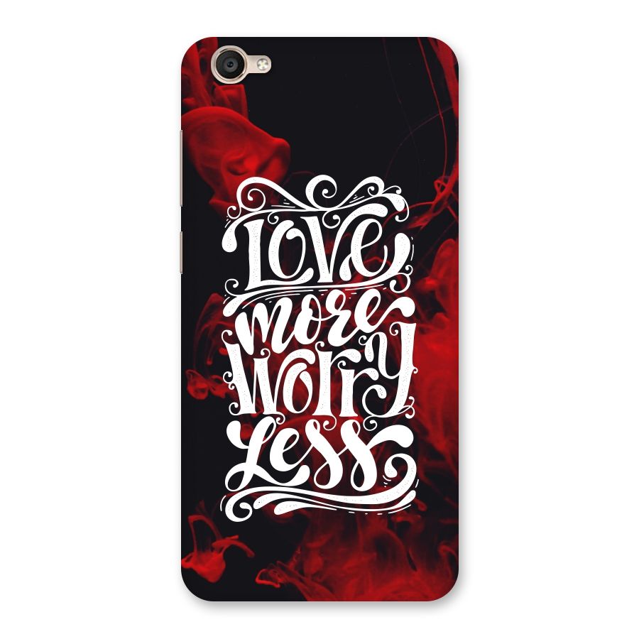 Love More Worry Less Back Case for Vivo Y55s