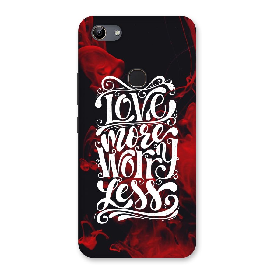 Love More Worry Less Back Case for Vivo Y81
