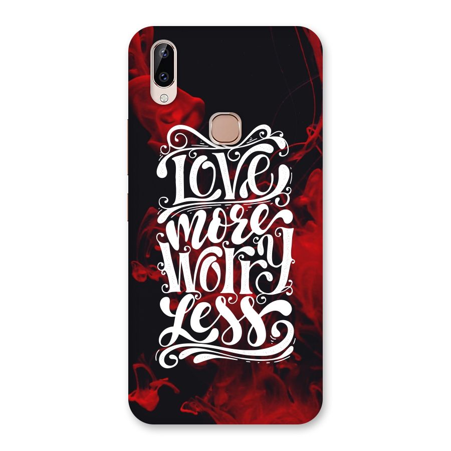 Love More Worry Less Back Case for Vivo Y83 Pro