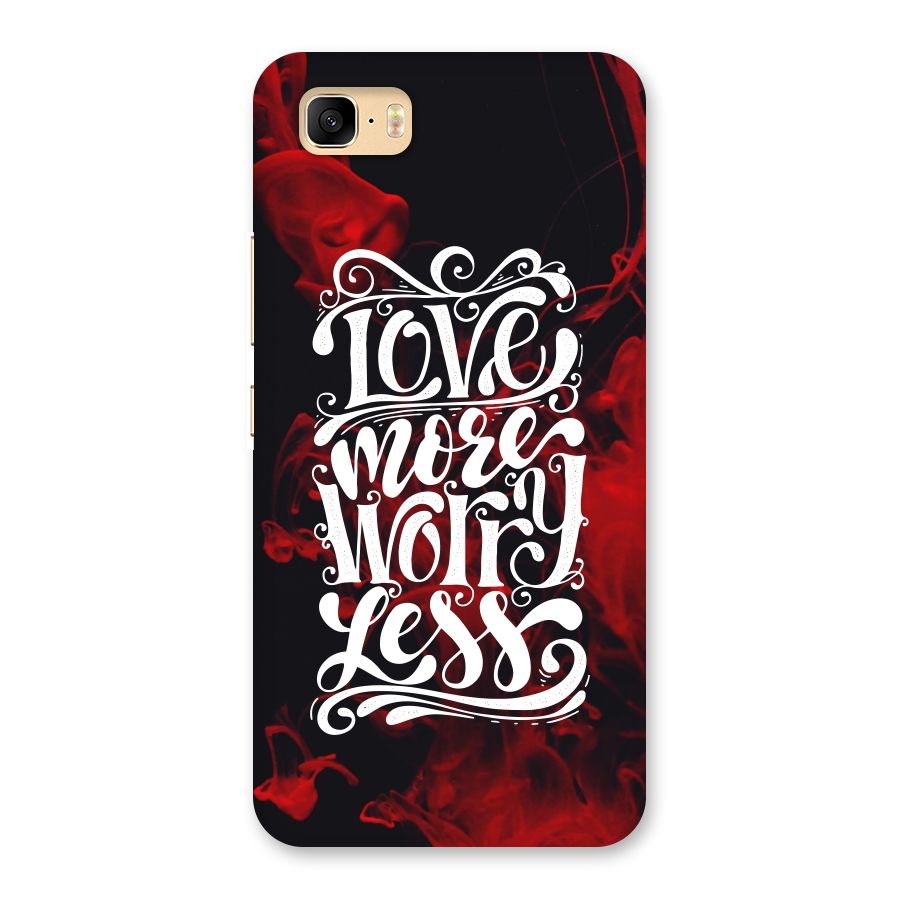 Love More Worry Less Back Case for Zenfone 3s Max