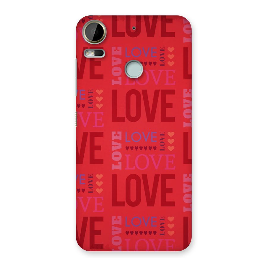 Love Pattern Back Case for Desire 10 Pro