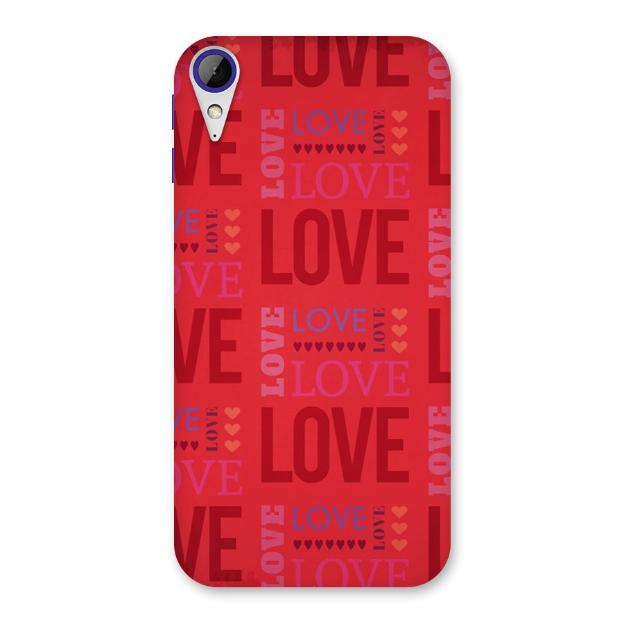 Love Pattern Back Case for Desire 830