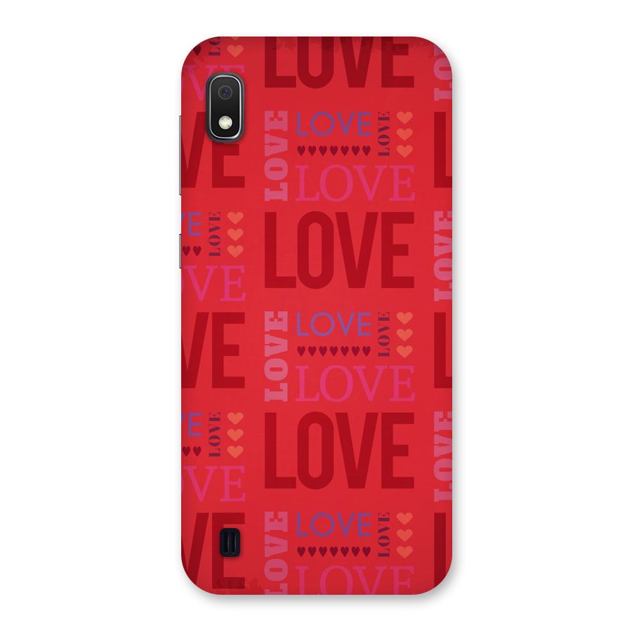 Love Pattern Back Case for Galaxy A10