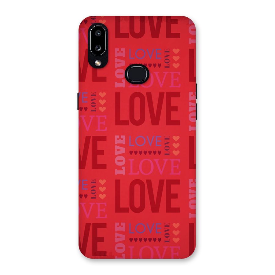 Love Pattern Back Case for Galaxy A10s