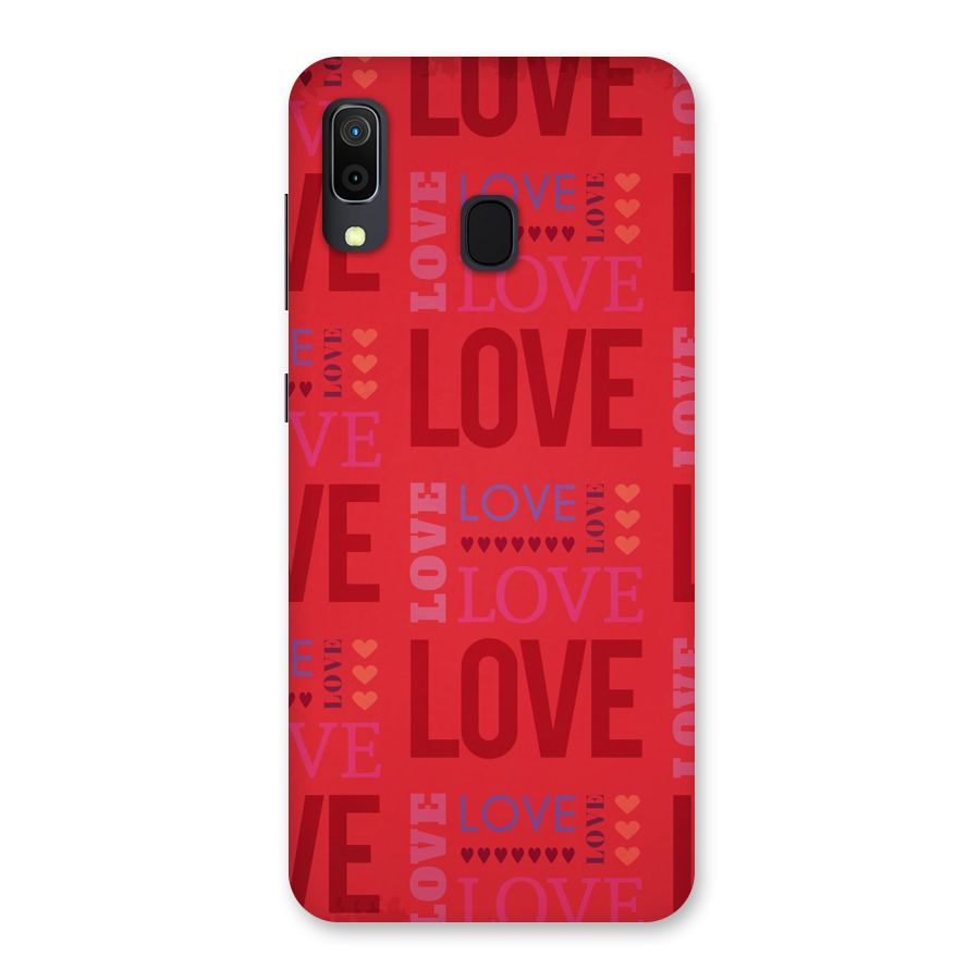 Love Pattern Back Case for Galaxy A30