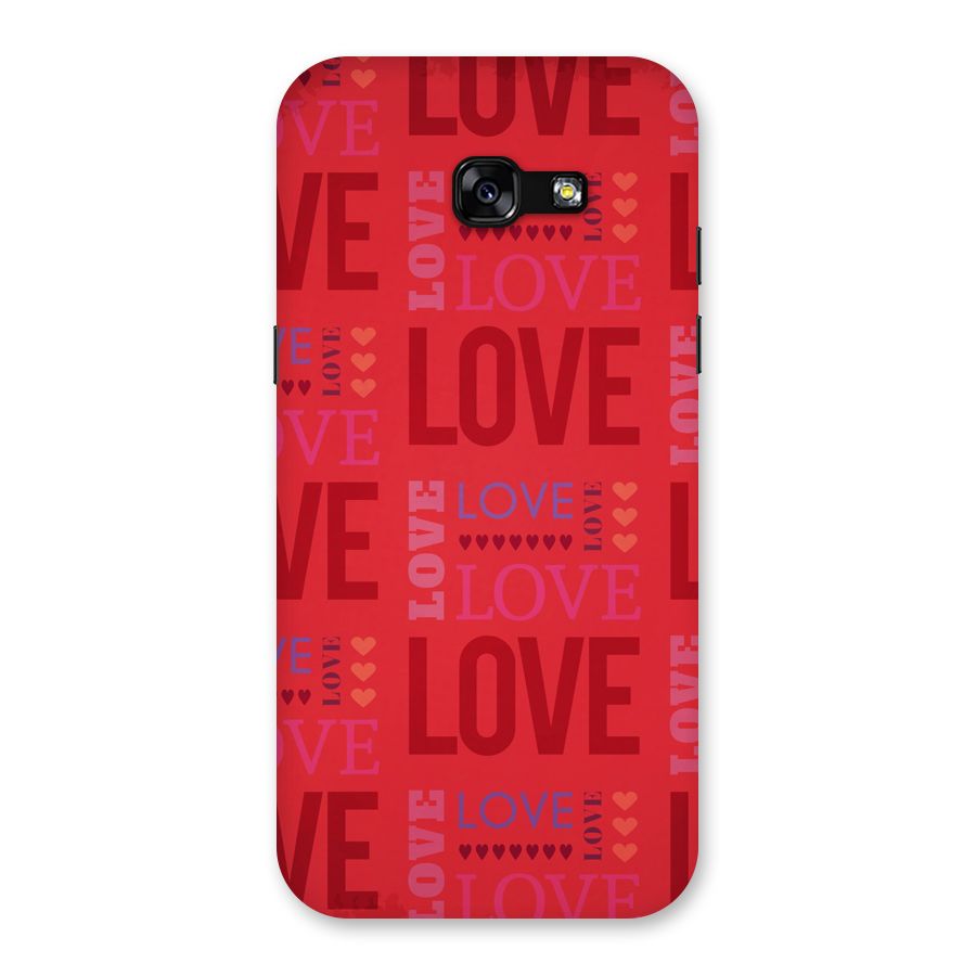Love Pattern Back Case for Galaxy A5 2017