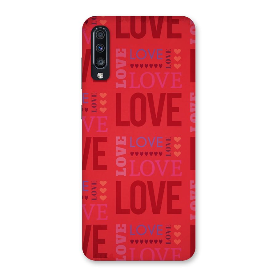 Love Pattern Back Case for Galaxy A70