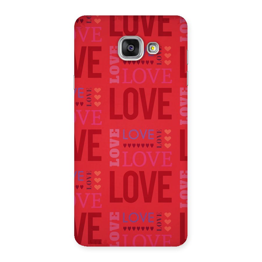 Love Pattern Back Case for Galaxy A7 2016
