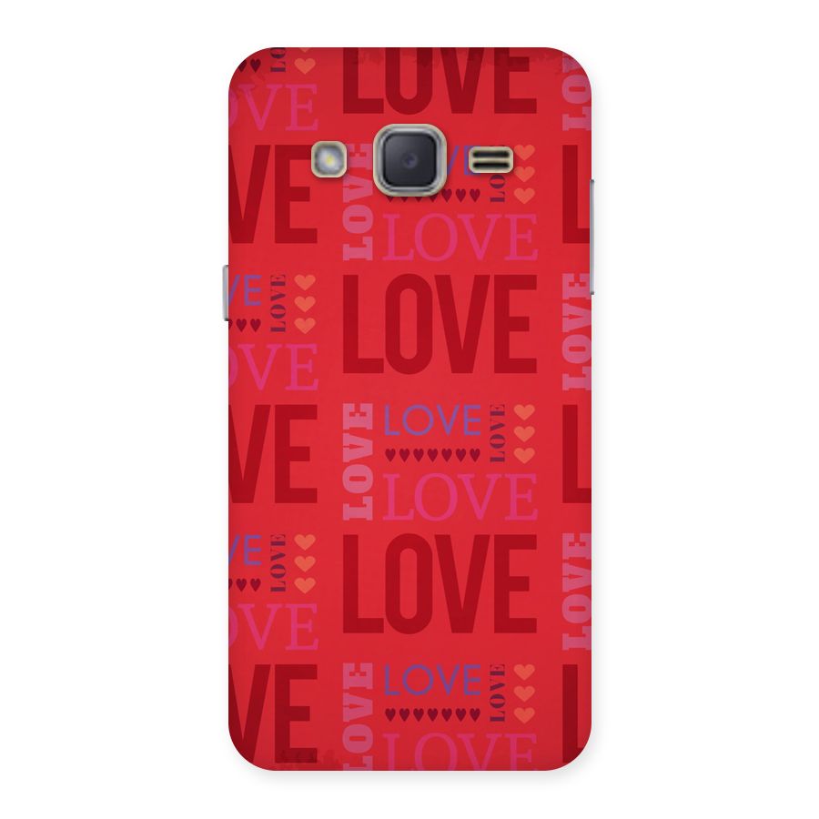 Love Pattern Back Case for Galaxy J2
