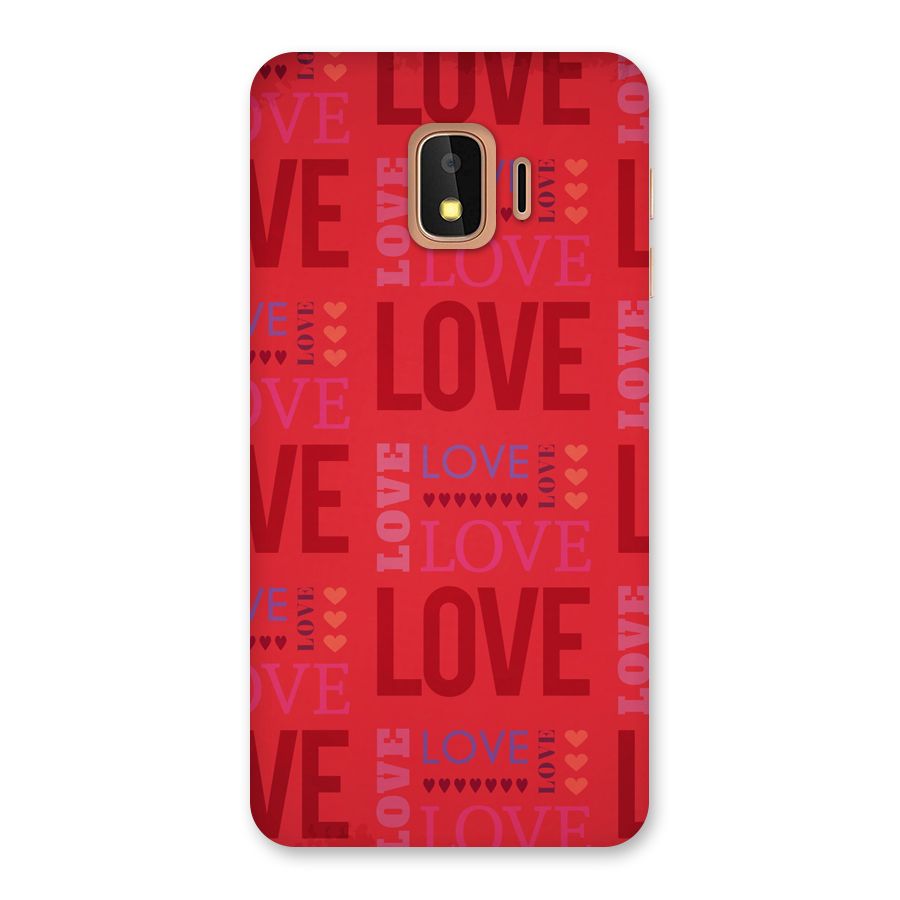 Love Pattern Back Case for Galaxy J2 Core