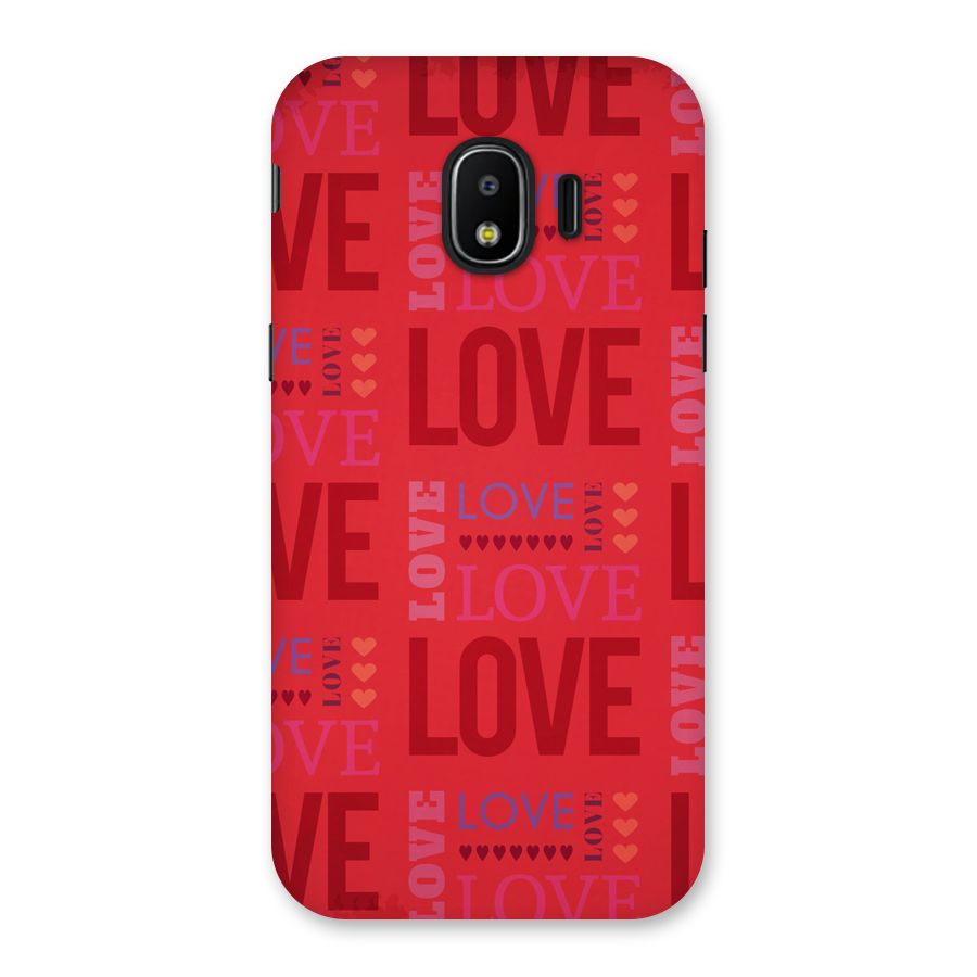 Love Pattern Back Case for Galaxy J2 Pro 2018