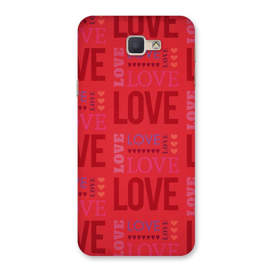 Love Pattern Back Case for Galaxy J5 Prime