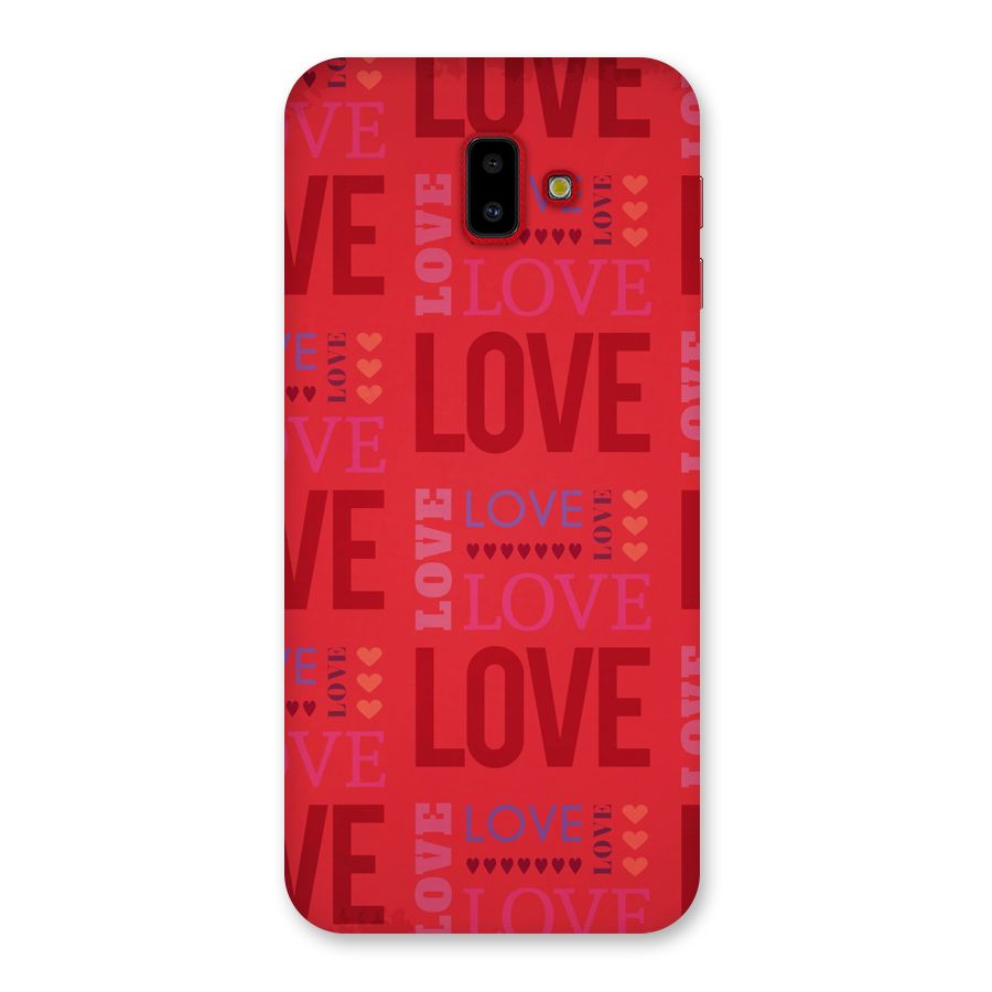 Love Pattern Back Case for Galaxy J6 Plus