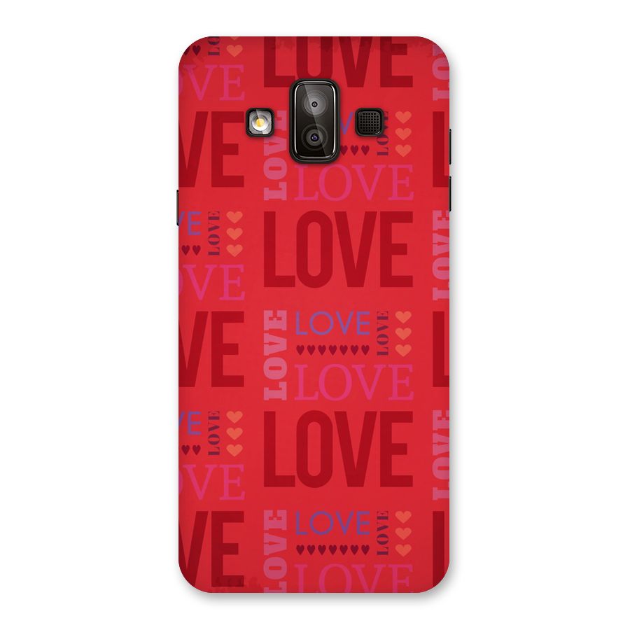 Love Pattern Back Case for Galaxy J7 Duo