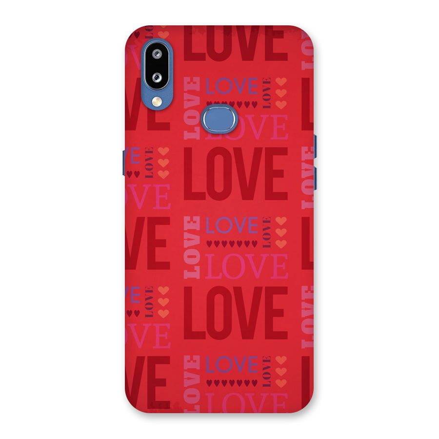 Love Pattern Back Case for Galaxy M01s