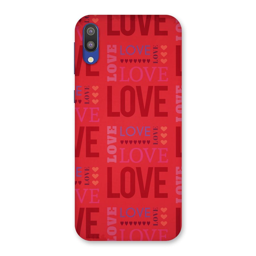 Love Pattern Back Case for Galaxy M10