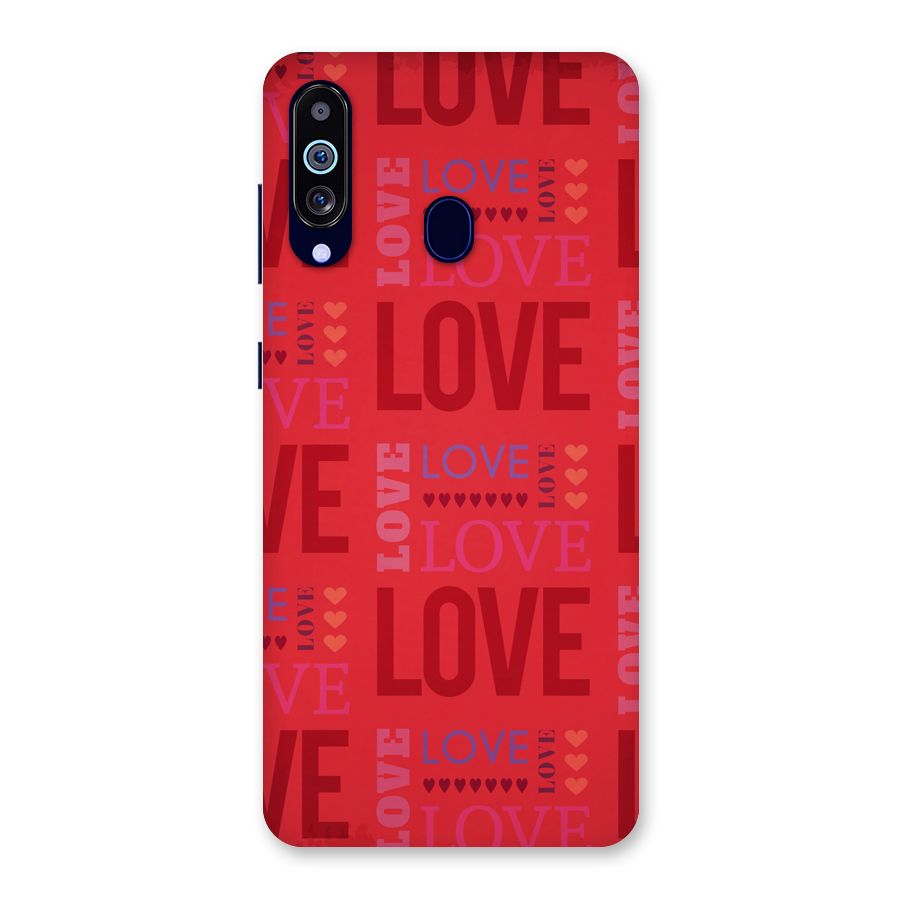 Love Pattern Back Case for Galaxy M40
