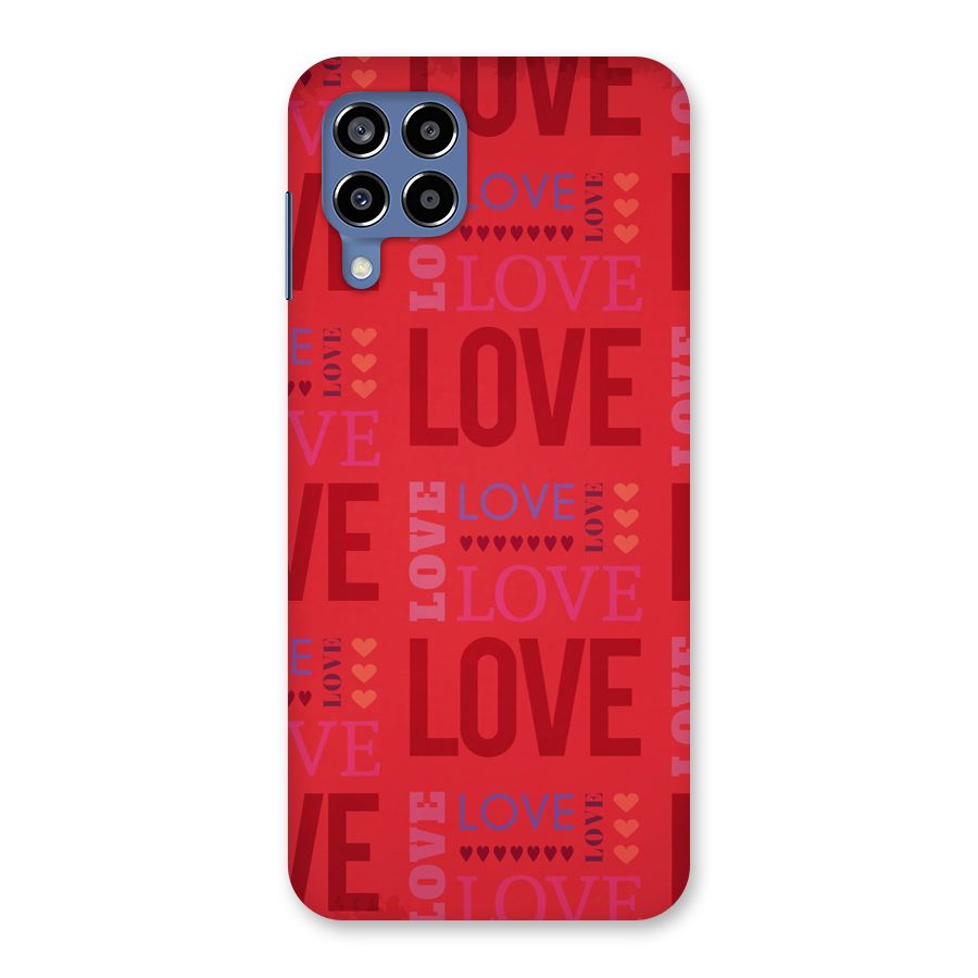 Love Pattern Back Case for Galaxy M53 5G