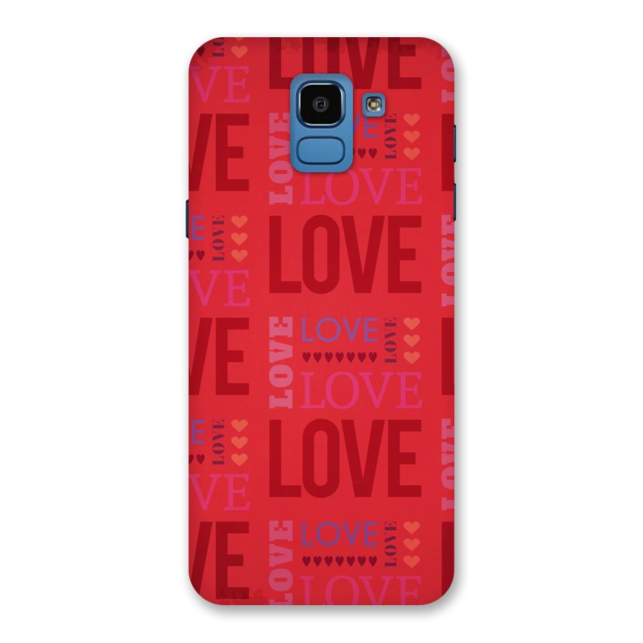 Love Pattern Back Case for Galaxy On6