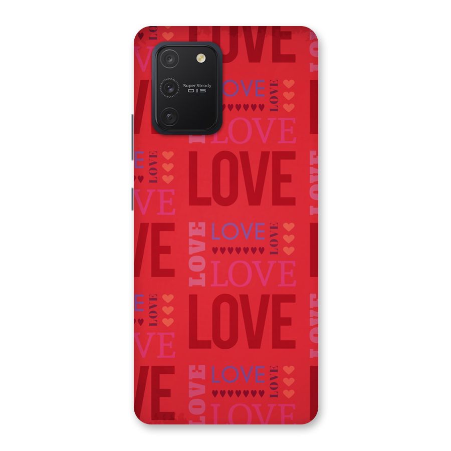 Love Pattern Back Case for Galaxy S10 Lite