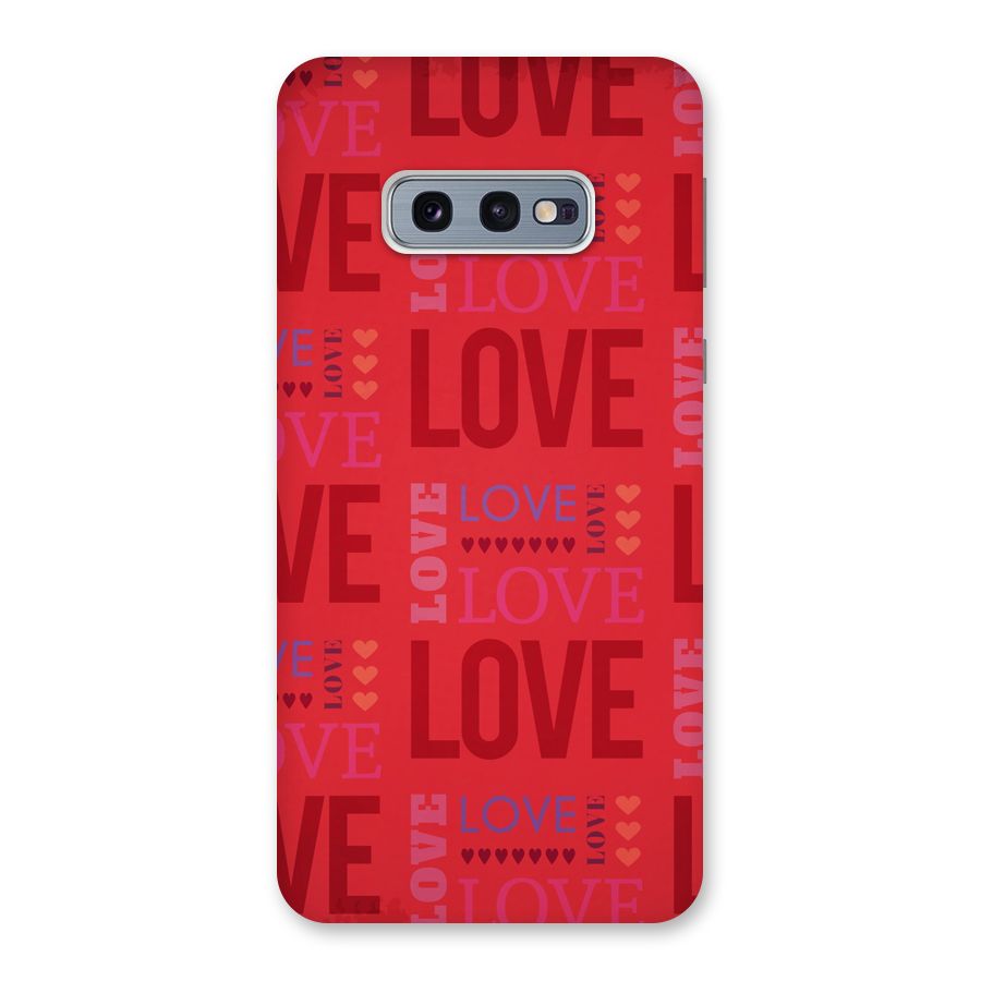 Love Pattern Back Case for Galaxy S10e