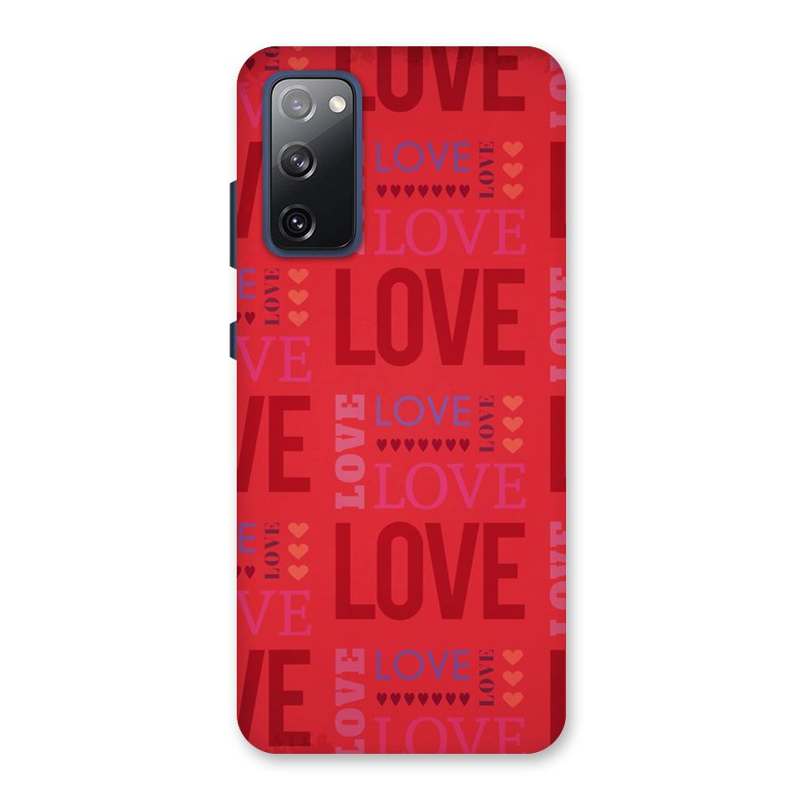 Love Pattern Back Case for Galaxy S20 FE