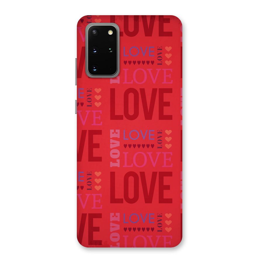 Love Pattern Back Case for Galaxy S20 Plus