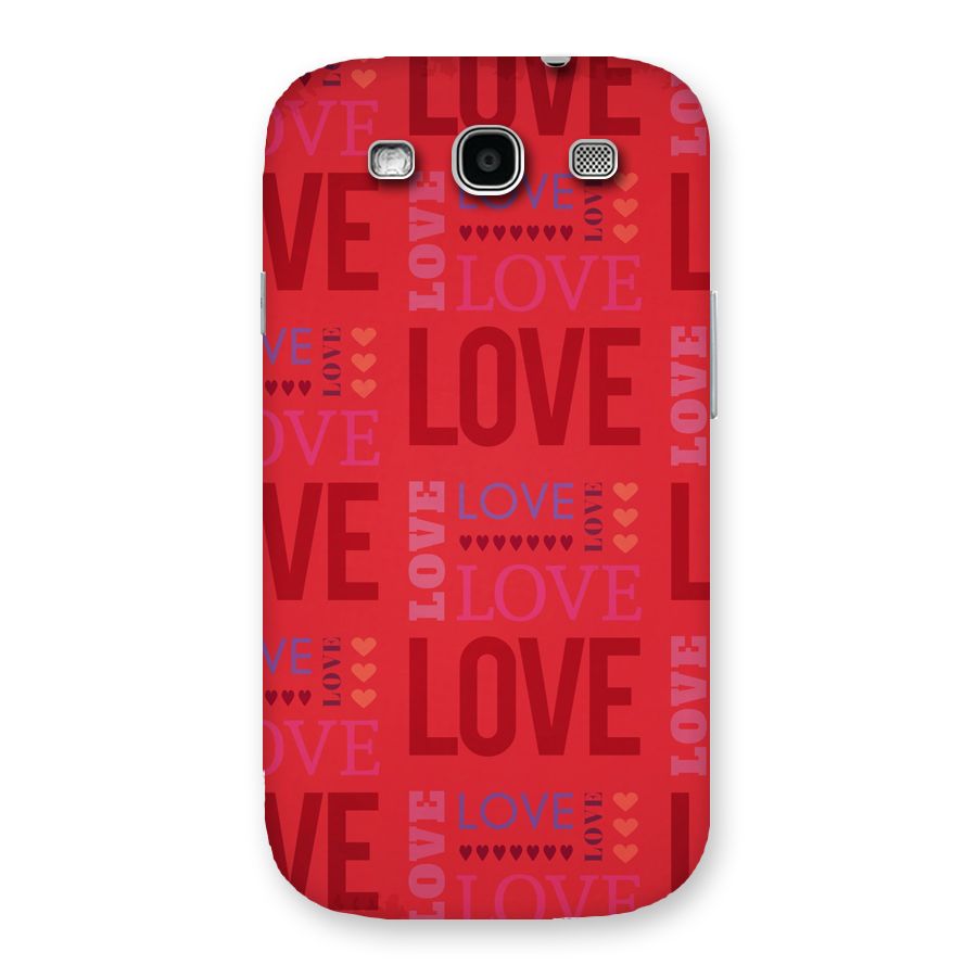 Love Pattern Back Case for Galaxy S3