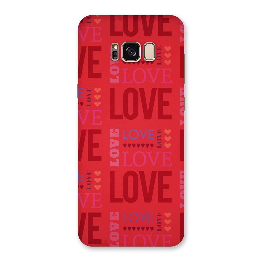 Love Pattern Back Case for Galaxy S8 Plus