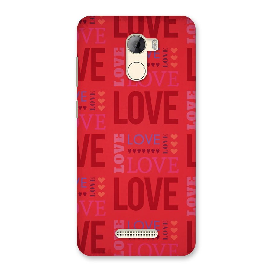 Love Pattern Back Case for Gionee A1 LIte