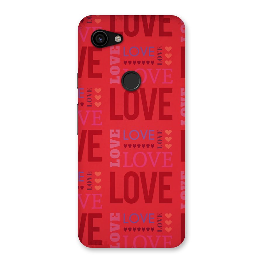 Love Pattern Back Case for Google Pixel 3a