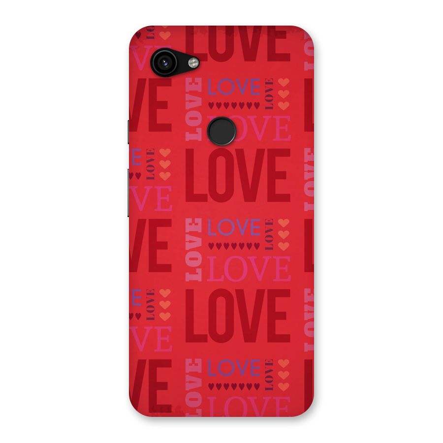 Love Pattern Back Case for Google Pixel 3a XL