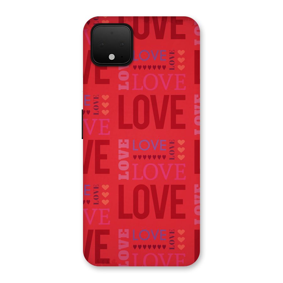 Love Pattern Back Case for Google Pixel 4 XL
