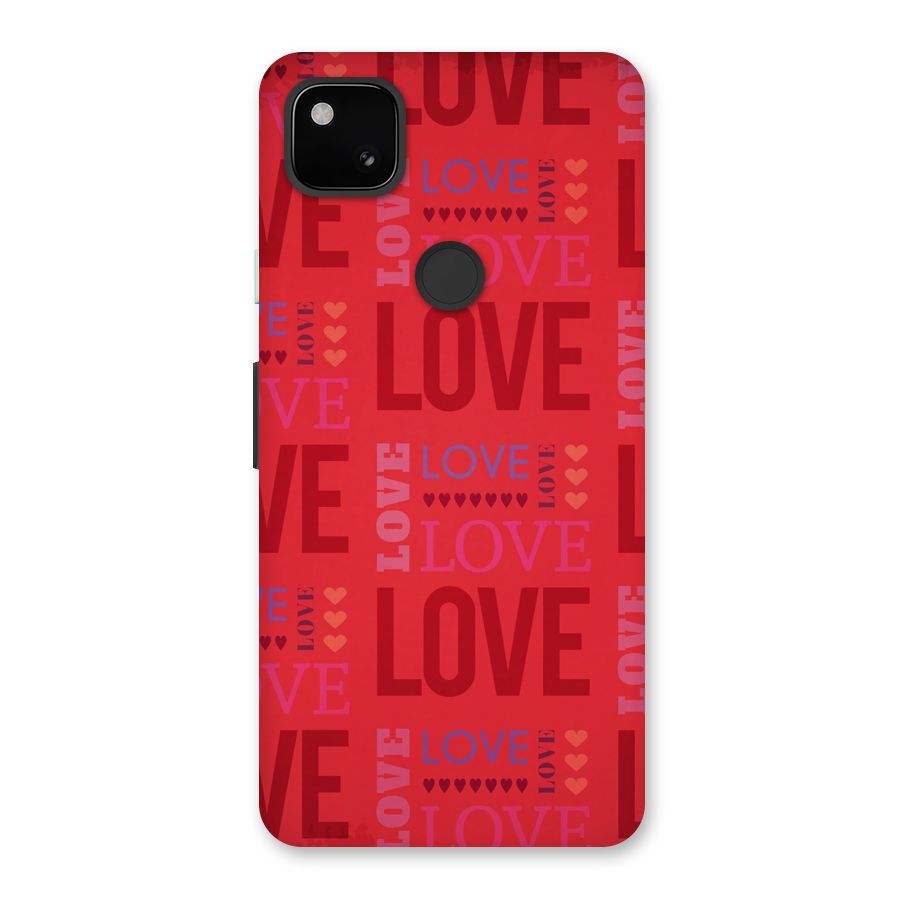 Love Pattern Back Case for Google Pixel 4a