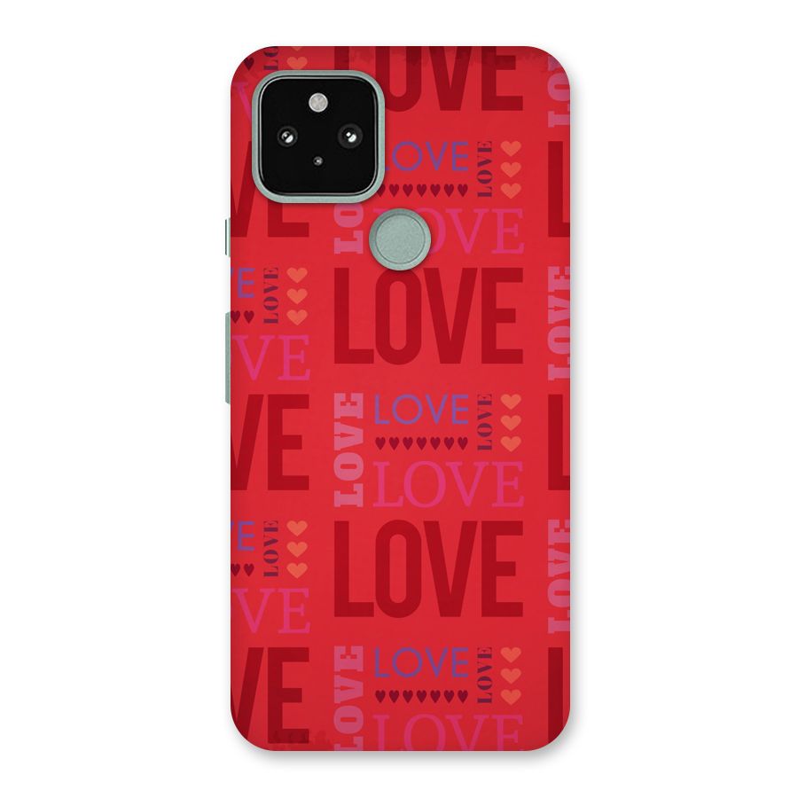 Love Pattern Back Case for Google Pixel 5