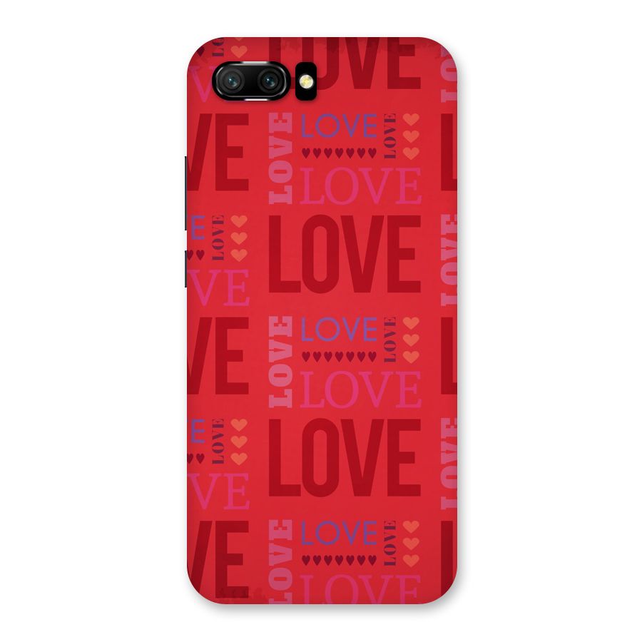 Love Pattern Back Case for Honor 10