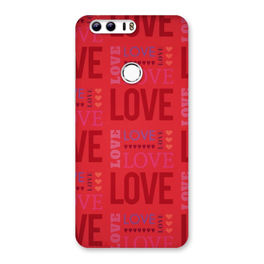 Love Pattern Back Case for Honor 8