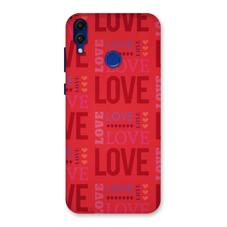 Love Pattern Back Case for Honor 8C