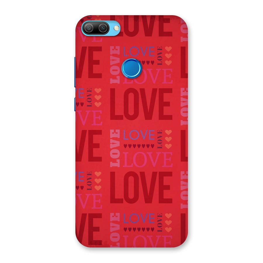 Love Pattern Back Case for Honor 9N