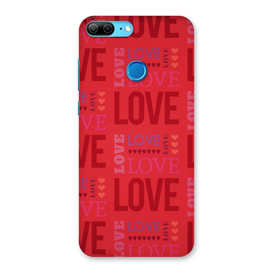 Love Pattern Back Case for Honor 9 Lite