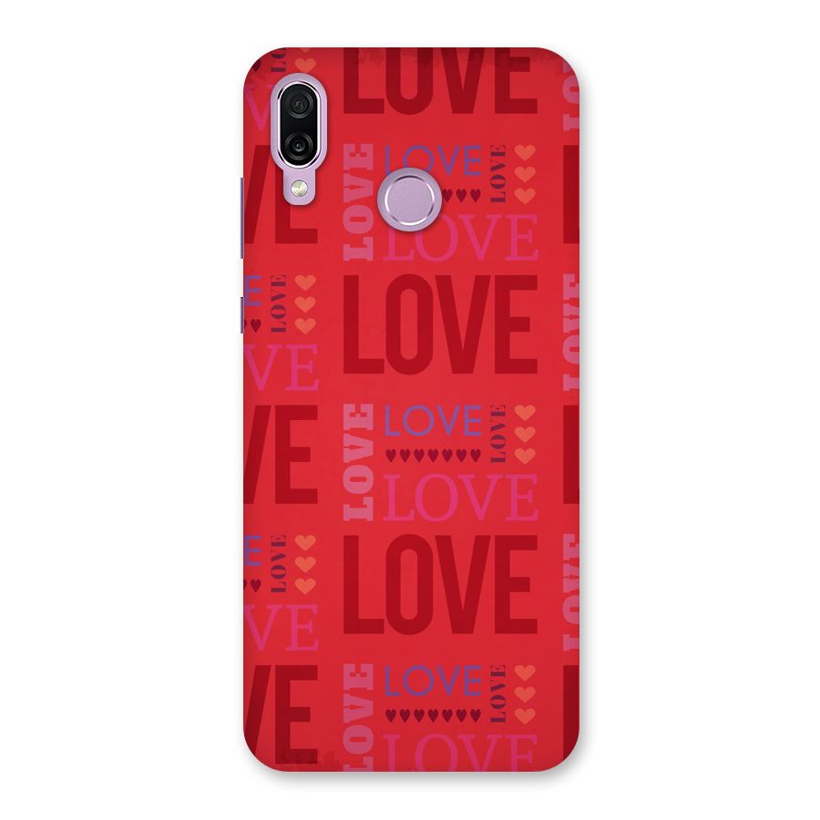 Love Pattern Back Case for Honor Play