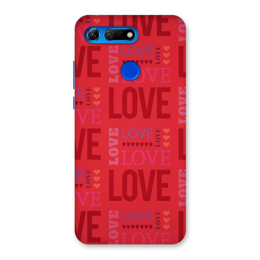 Love Pattern Back Case for Honor View 20